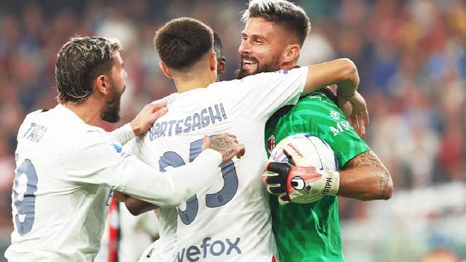 Olivier Giroud debitirao je kao vratar AC Milana